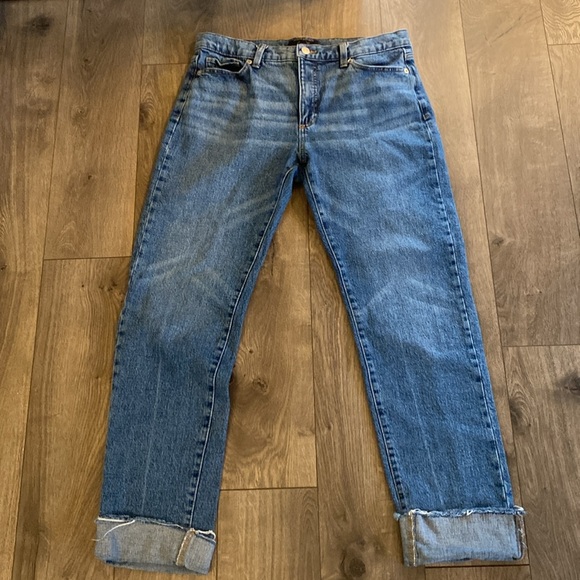 Banana Republic Cuff The Beau Jean Medium Wash Ankle length size 28/6 O73 - Picture 6 of 9